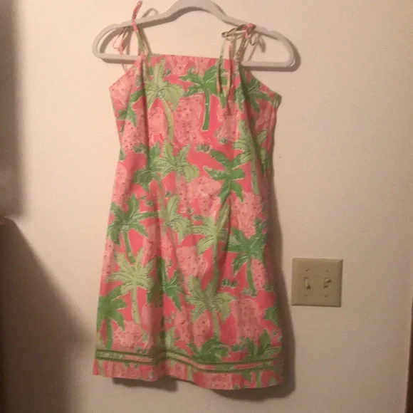 lilly pulitzer pink elephant dress Lilly Pulitzer Delia Shift Dress - Tusk in Sun Pink Elephant Sleeveless 2